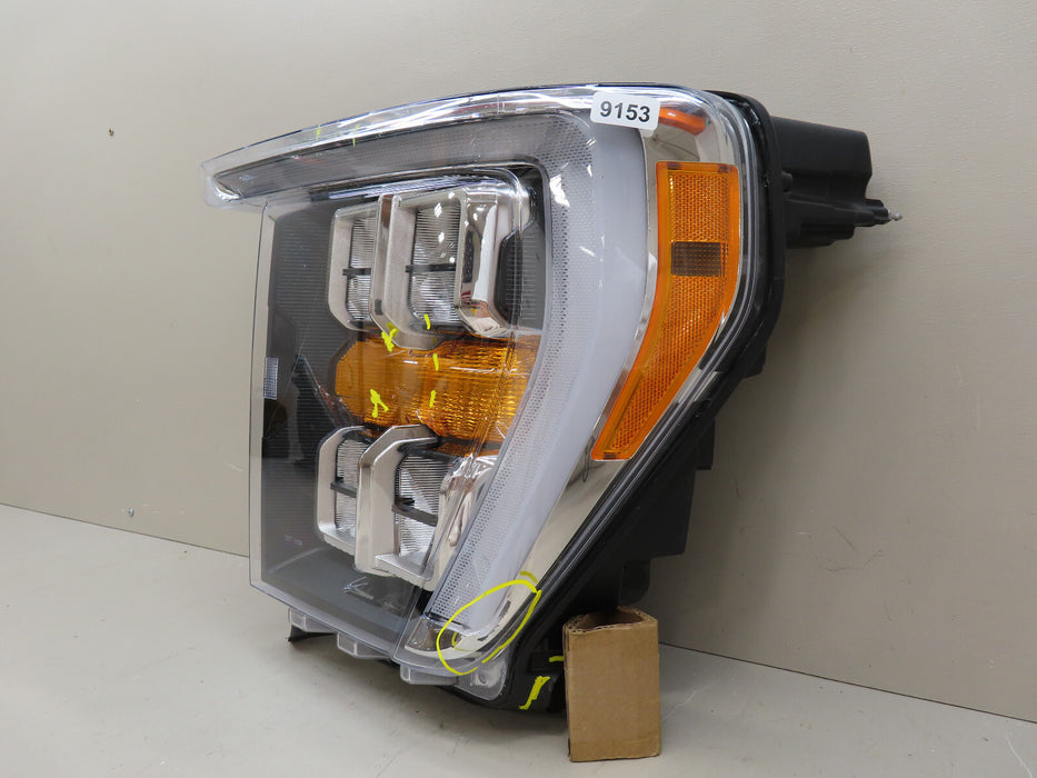 2021-2023 FORD F150 F-150 FRONT LEFT DRIVER  HEADLIGHT LED QUAD OEM NL34-13E015