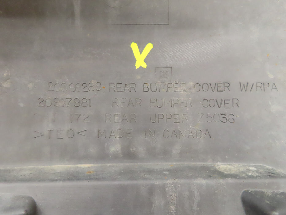 2010-2015 CHEVROLET EQUINOX REAR BUMPER COVER OEM 20896288