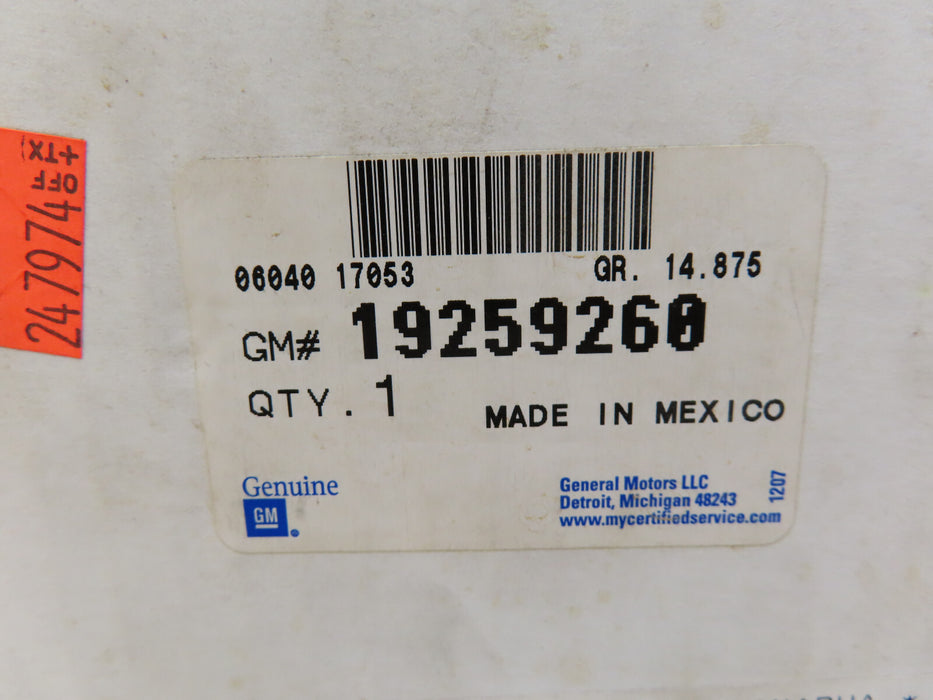 GM SEATBELT PASSENGER SIDE WITH PRE TENSIONER 19259260