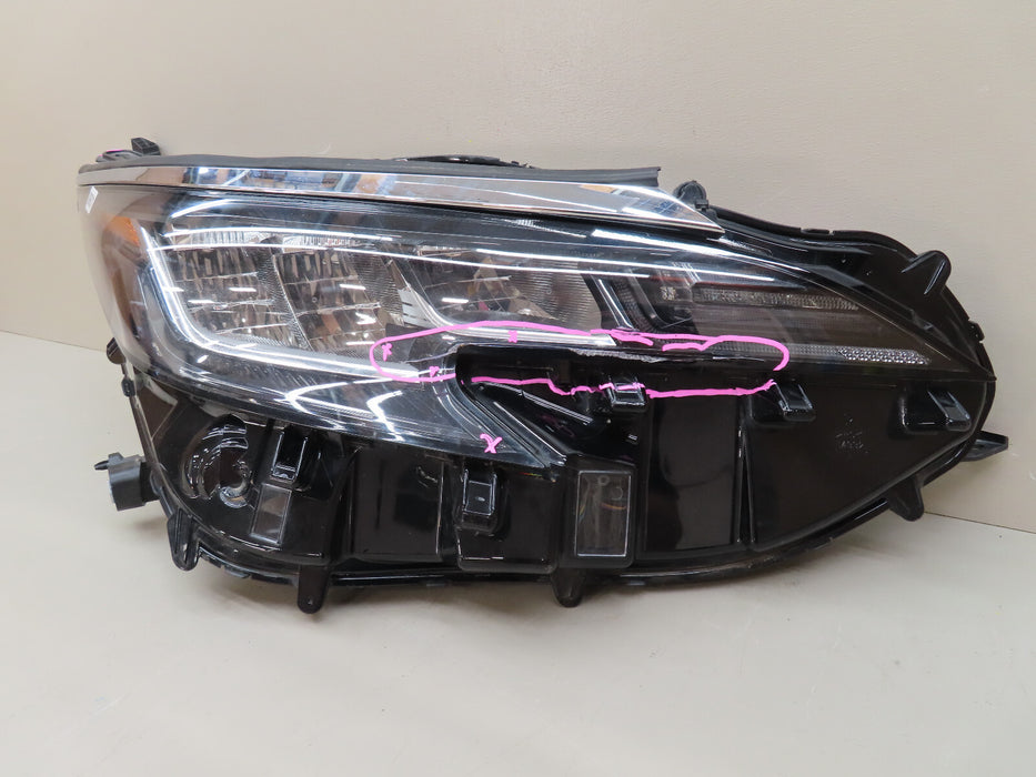 2021-2023 TOYOTA SIENNA FRONT RIGHT PASSENGER HEADLIGHT LED OEM