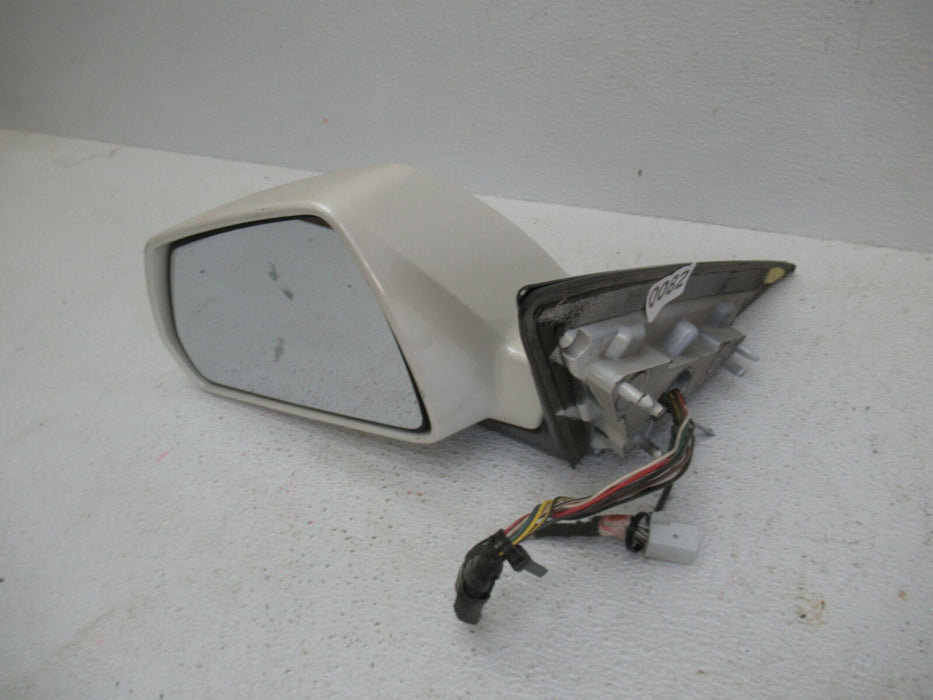 2008-2014 CADILLAC CTS FRONT LEFT DRIVER SIDE DOOR REAR VIEW MIRROR WHITE OEM