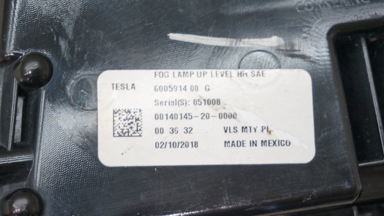 2016-2020 TESLA MODEL S FRONT RIGHT PASSENGER SIDE FOG LIGHT OEM 600591400