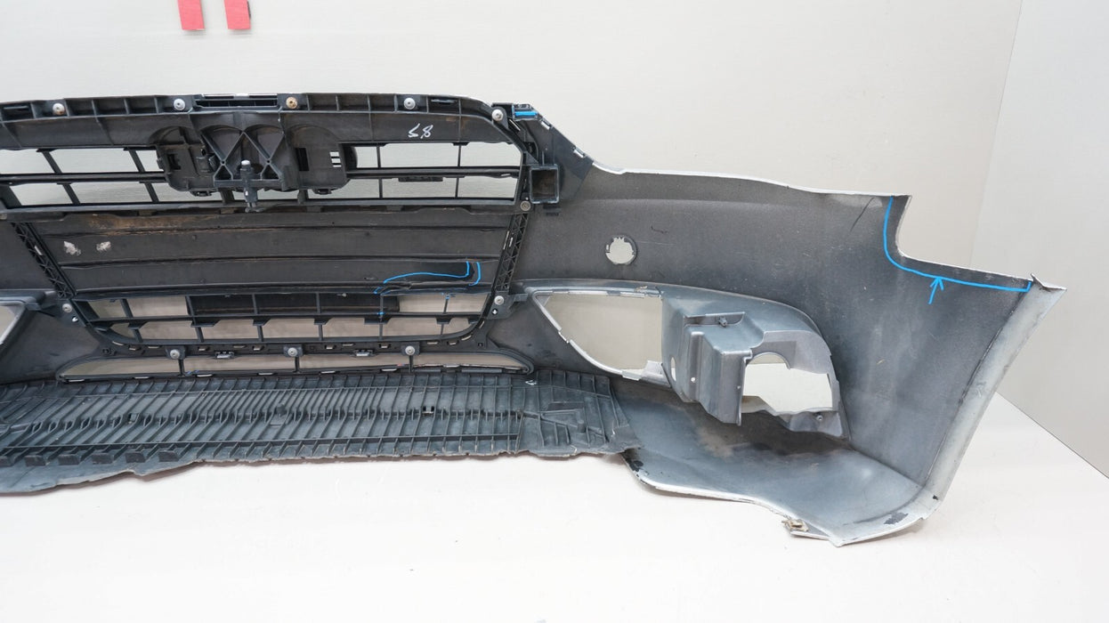 2013-2016 AUDI A4 FRONT BUMPER COVER PANEL WITH GRILLE OEM 8K0807437AA