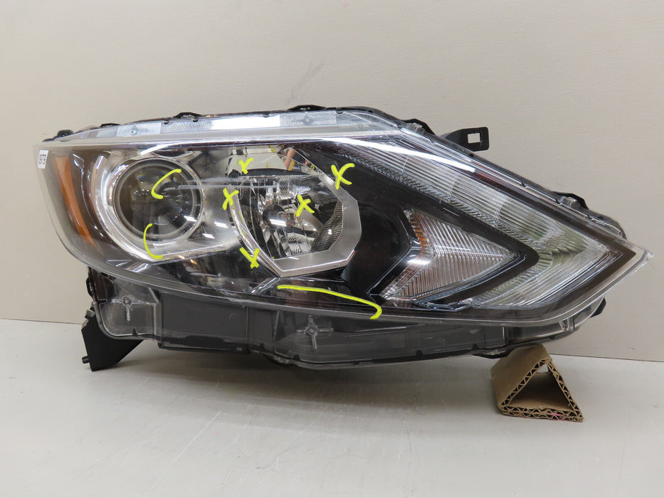 2017-2019 NISSAN ROGUE SPORT FRONT RIGHT PASSENGER HEADLIGHT LAMP HALOGEN OEM