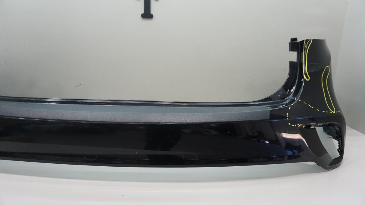 2017-2019 HYUNDAI SANTA FE REAR BUMPER COVER W/O SENSOR HOLES OEM 86611B8500
