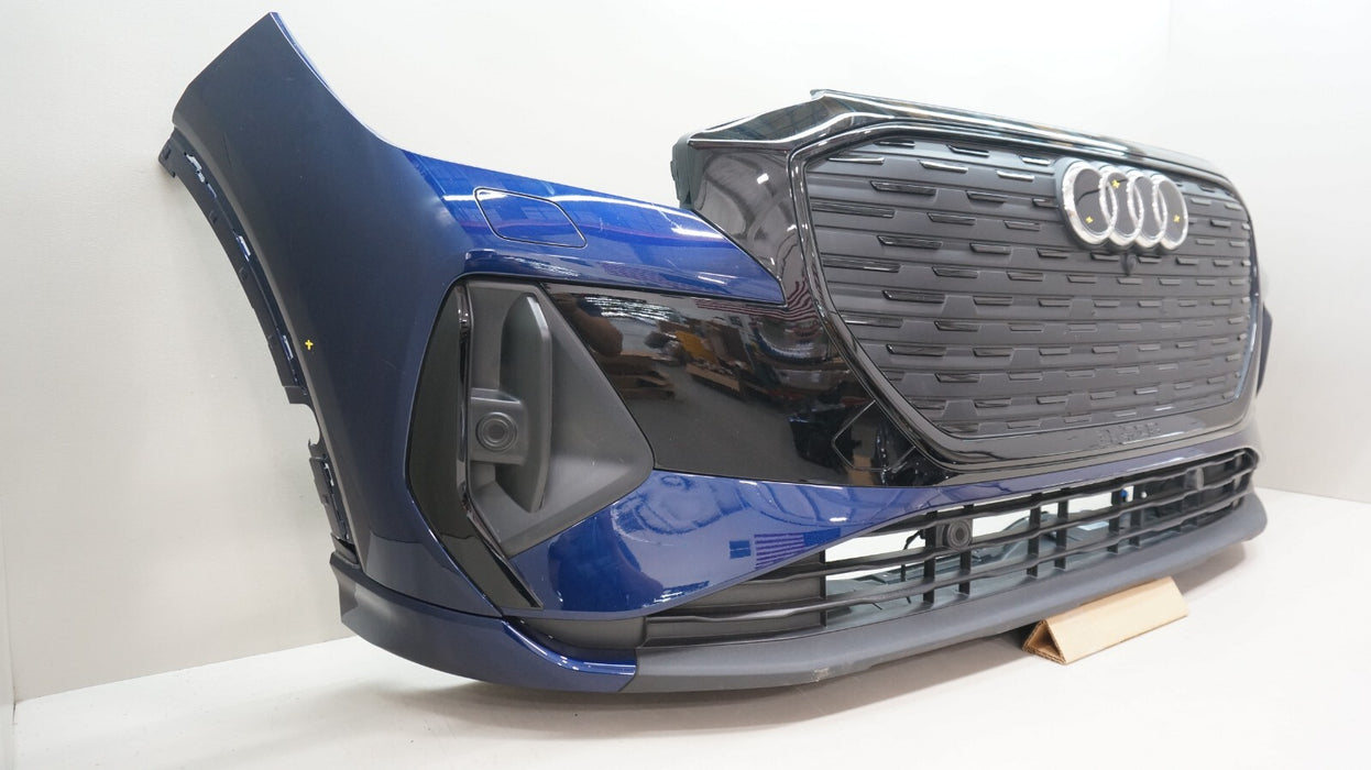 2022-2024 AUDI Q4 E-TRON FRONT COMPLETE BUMPER COVER W PARKS ASSIST OEM