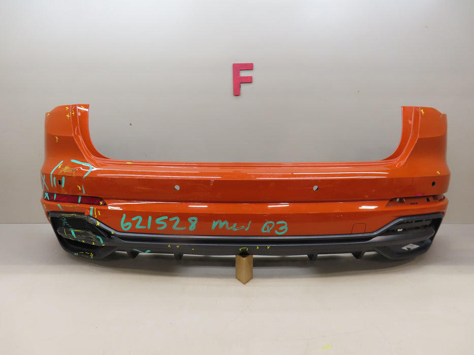 2019-2022 AUDI Q3 S-LINE REAR BUMPER COVER OEM