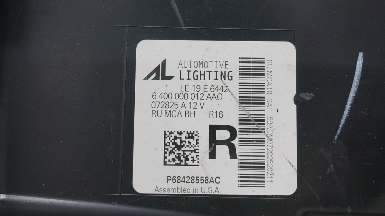 2021-2026 CHRYSLER PACIFICA FRONT RIGHT SIDE LED HEADLIGHT OEM 68428558AC