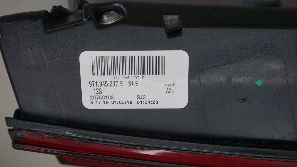 2017-2020 PORSCHE PANAMERA REAR LEFT DRIVER SIDE INNER TAIL LIGHT OEM 971945207E
