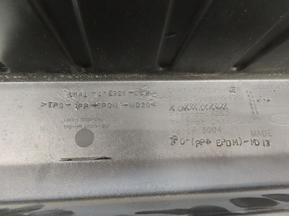 2019-2024 FORD TRANSIT REAR BUMPER CENTER COVER OEM LK41-17E926