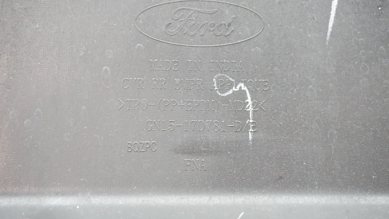 2018-2022 FORD ECOSPORT REAR BUMPER LOWER VALANCE PANEL COVER GN15-17D781 OEM