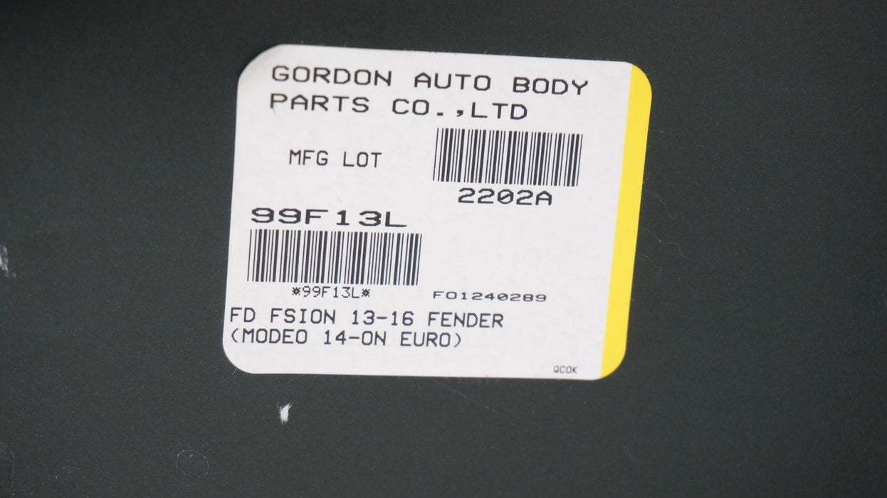 2013-2016 FORD FUSION FRONT LEFT DRIVERS SIDE FENDER AFTERMARKET