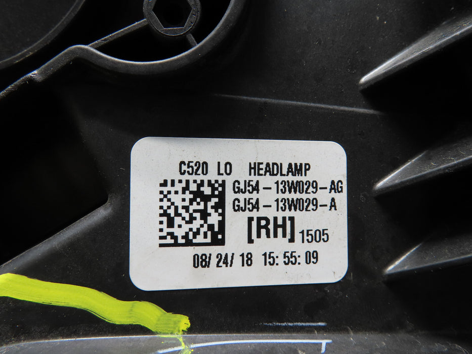 2017-2019 FORD ESCAPE RIGHT RH PASSENGER SIDE HALOGEN HEADLIGHT LAMP OEM