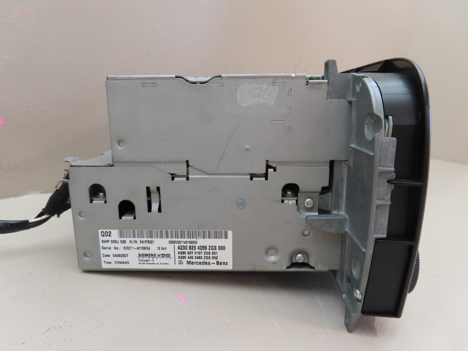 2005-2008 MERCEDES SL500 SL600 R230 RADIO COMMAND HEAD UNIT OEM A2308204289