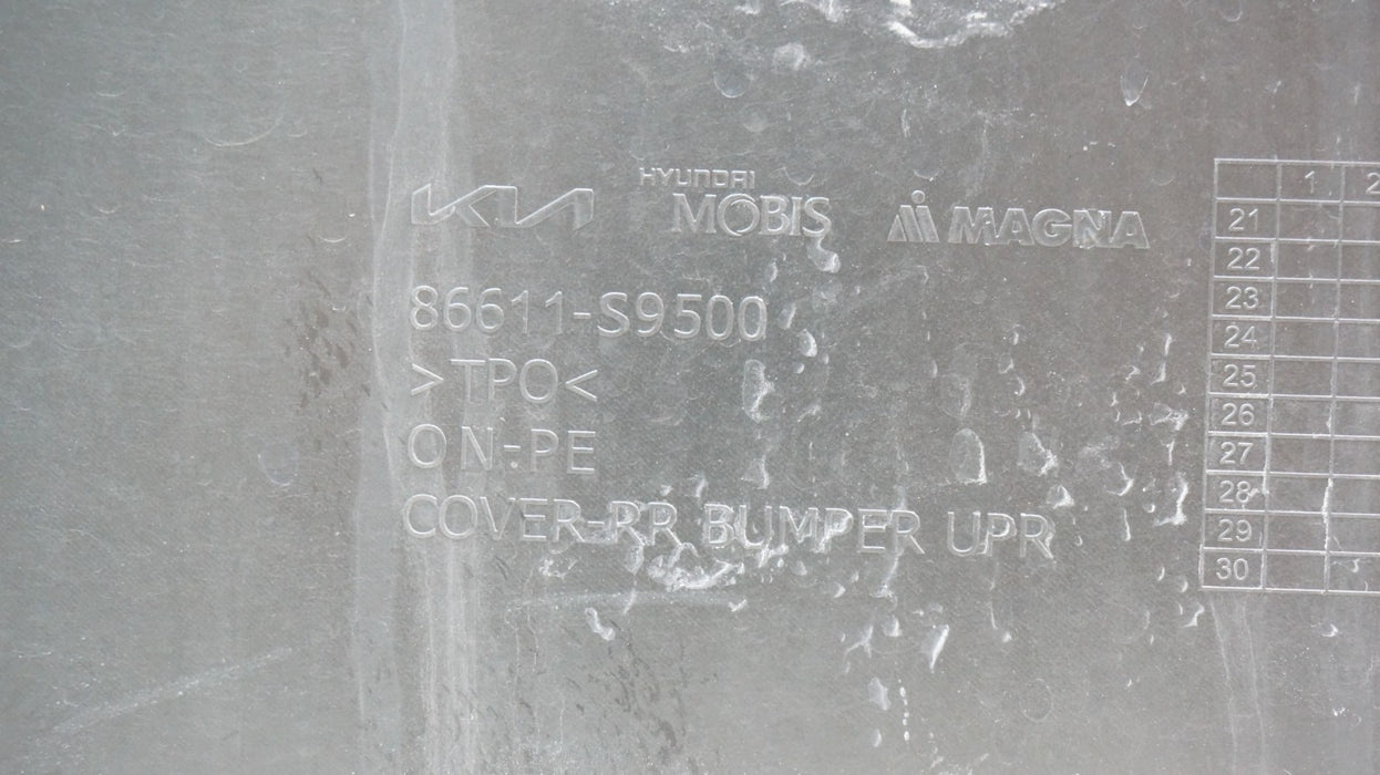 2023-2025 KIA TELLURIDE REAR UPPER BUMPER COVER 86611-S9500 OEM