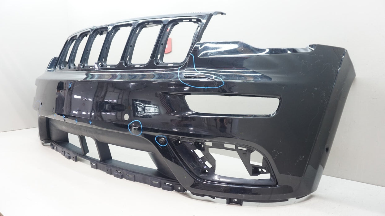 2017-2021 JEEP GRAND CHEROKEE FRONT BUMPER PANEL W GRILLE OEM 6CG70TRMAA