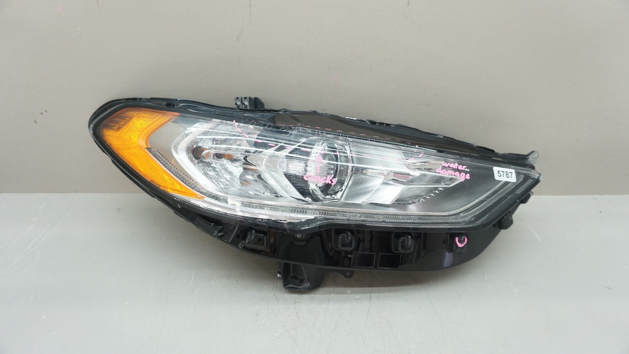 2017-2020 FORD FUSION FRONT RH RIGHT PASSENGER SIDE HALOGEN W LED HEADLIGHT OEM