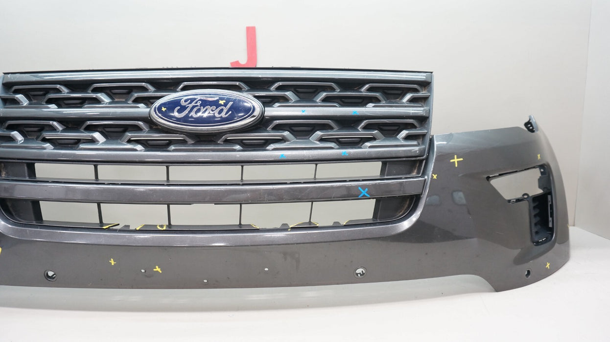 2018-2019 FORD EXPLORER FRONT BUMPER COVER WITH GRILLE OEM JB53-17C831