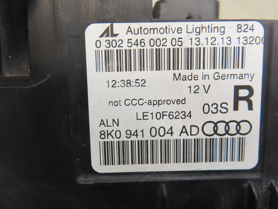 2013-2016 AUDI A4 FRONT RIGHT PASSENGER SIDE HEADLIGHT OEM