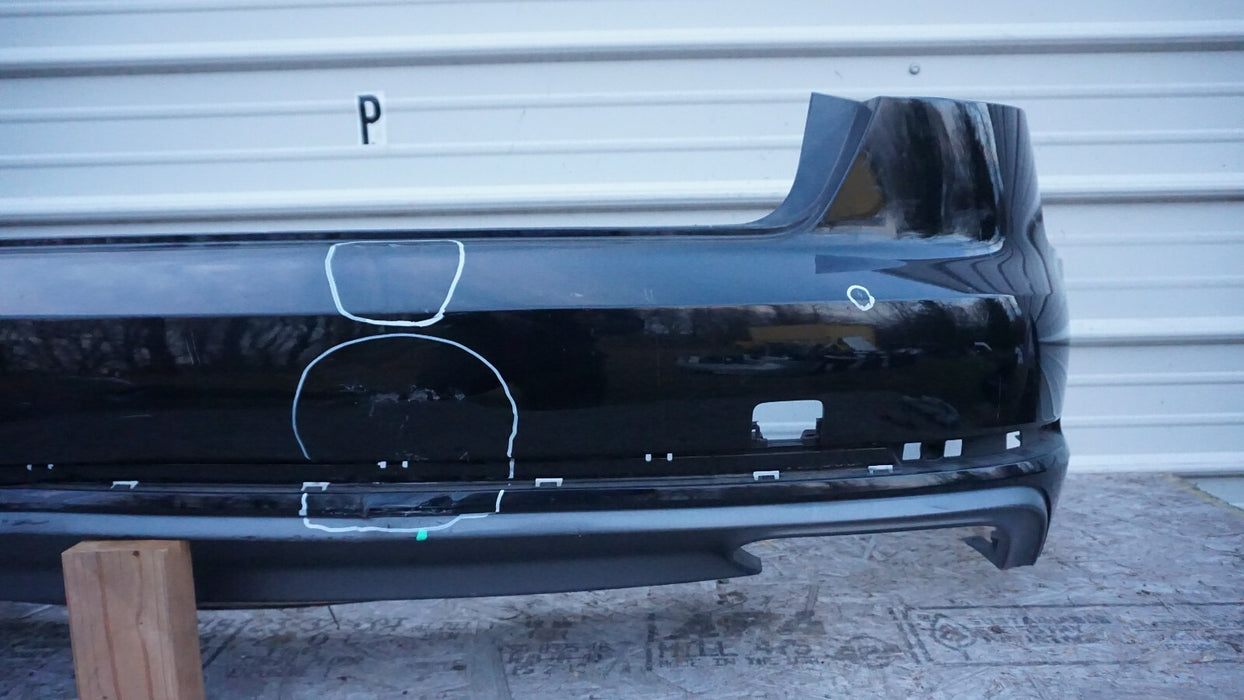 2017-2019 AUDI A4 S-LINE B9 REAR BUMPER COVER PANEL PLASTIC W/ LOWER VALANCE OEM