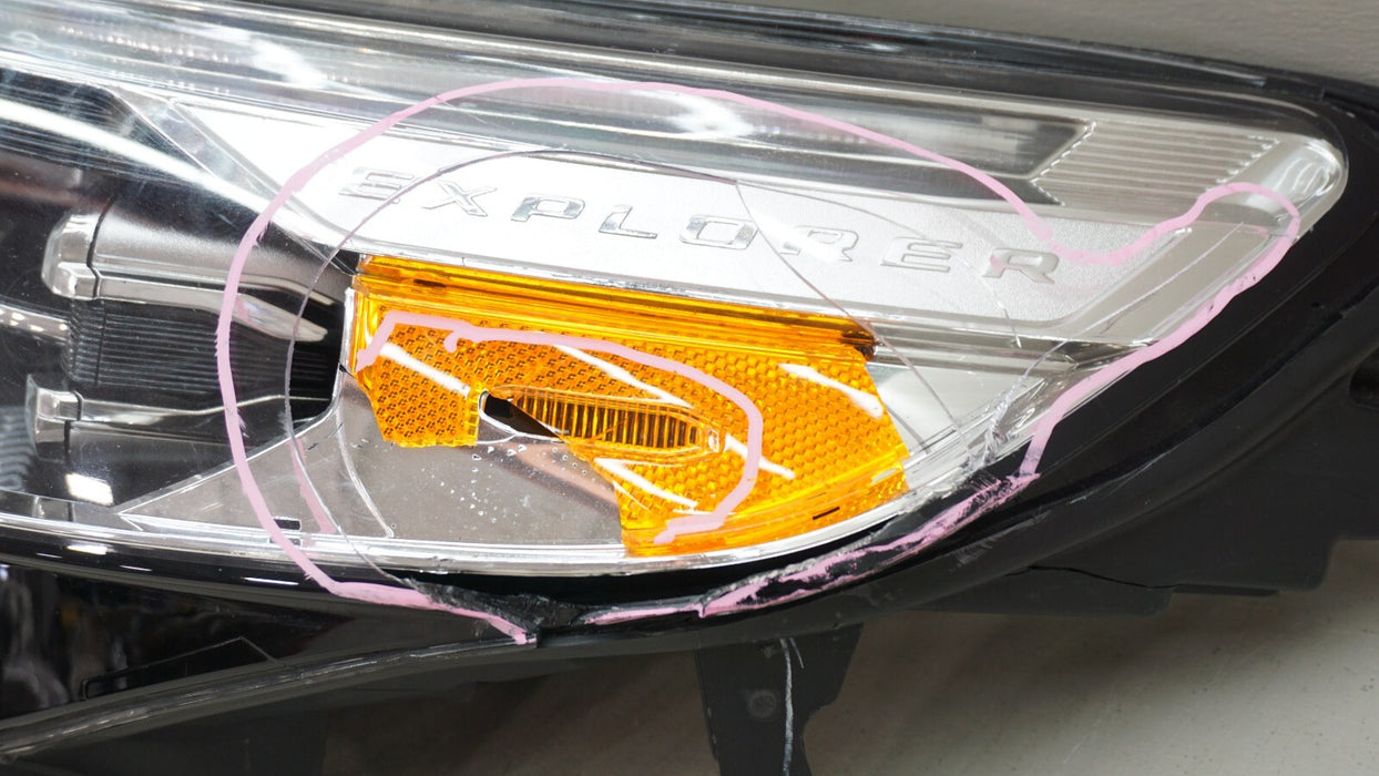 2020-2024 FORD EXPLORER FRONT LEFT DRIVER SIDE HEADLIGHT OEM LB5B-13W030-BG