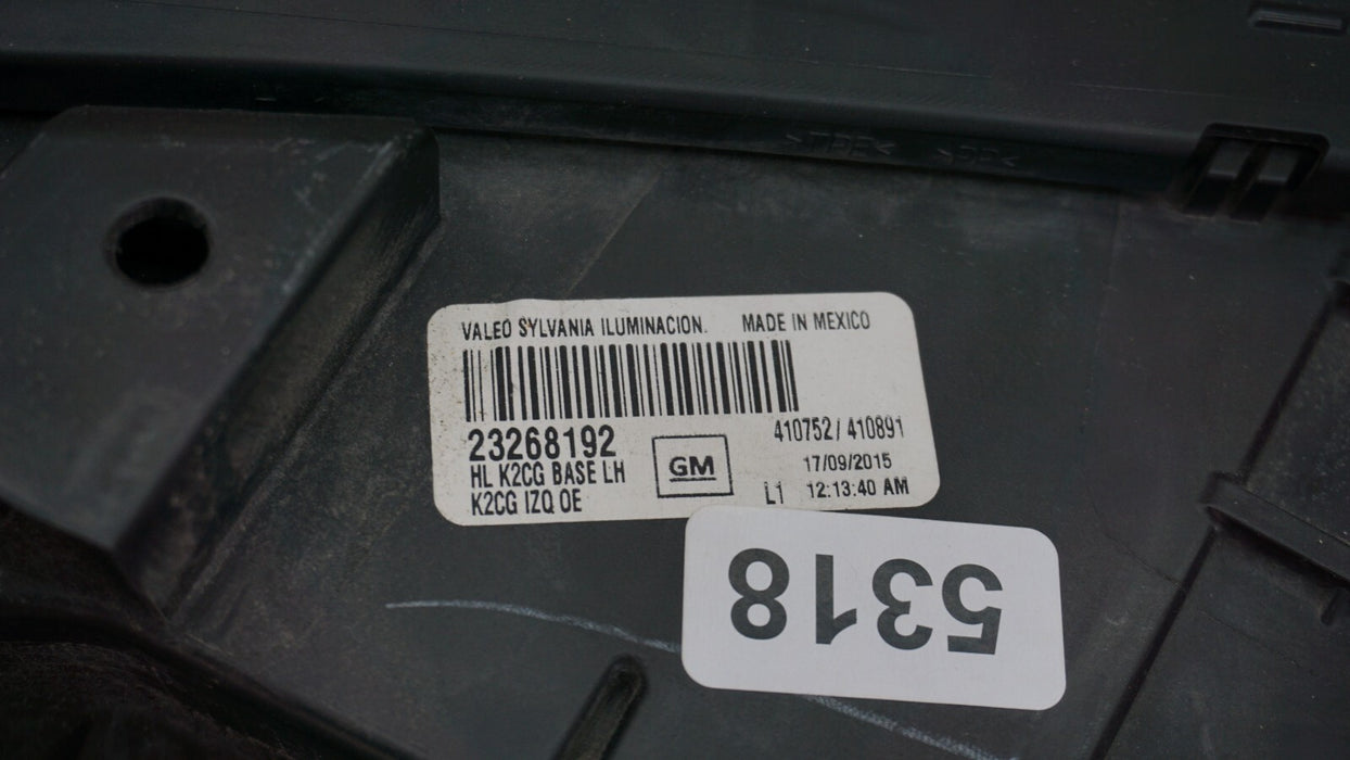 2014-2017 GMC SIERRA 1500 2500 HD 3500 HD LEFT HEADLIGHT HALOGEN OEM 23268192