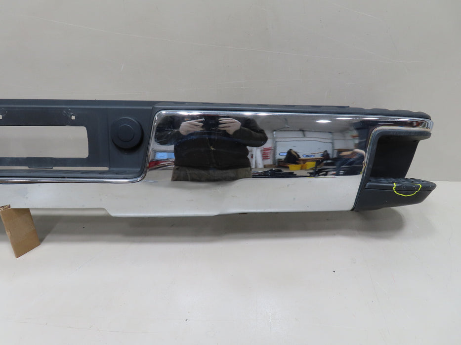 2014 2015 2016 2017 2018 SILVERADO SIERRA REAR BUMPER CHROME ORIGINAL OEM