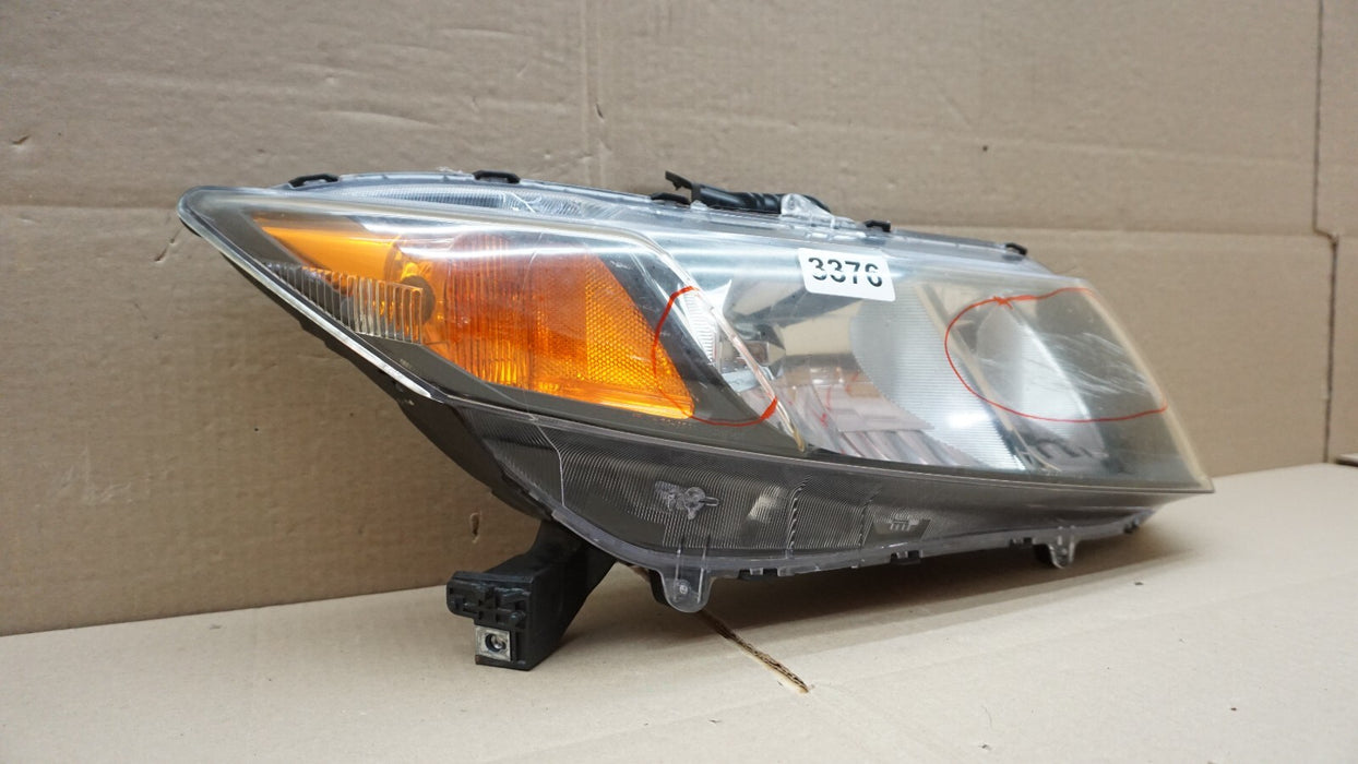 2012-2015 HONDA CIVIC FRONT RIGHT PASSENGER SIDE HEADLIGHT (TYC) 12 13 14 15