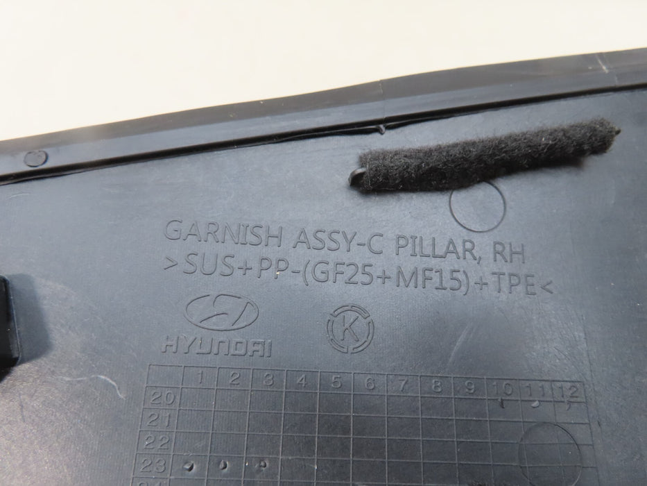 2022-2023 HYUNDAI TUCSON REAR RIGHT UPPER C PILLAR MOLDING TRIM OEM 87860-CW001
