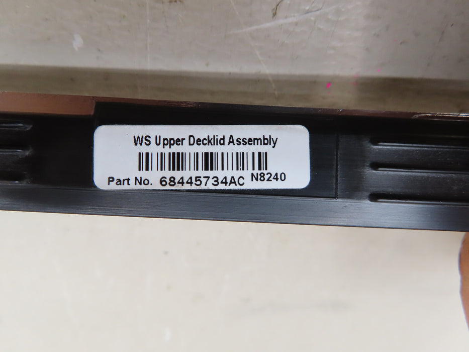 2022 2023 JEEP GRAND WAGONEER REAR UPPER DECKLID ASSEMBLY OEM 68445734AC RPST
