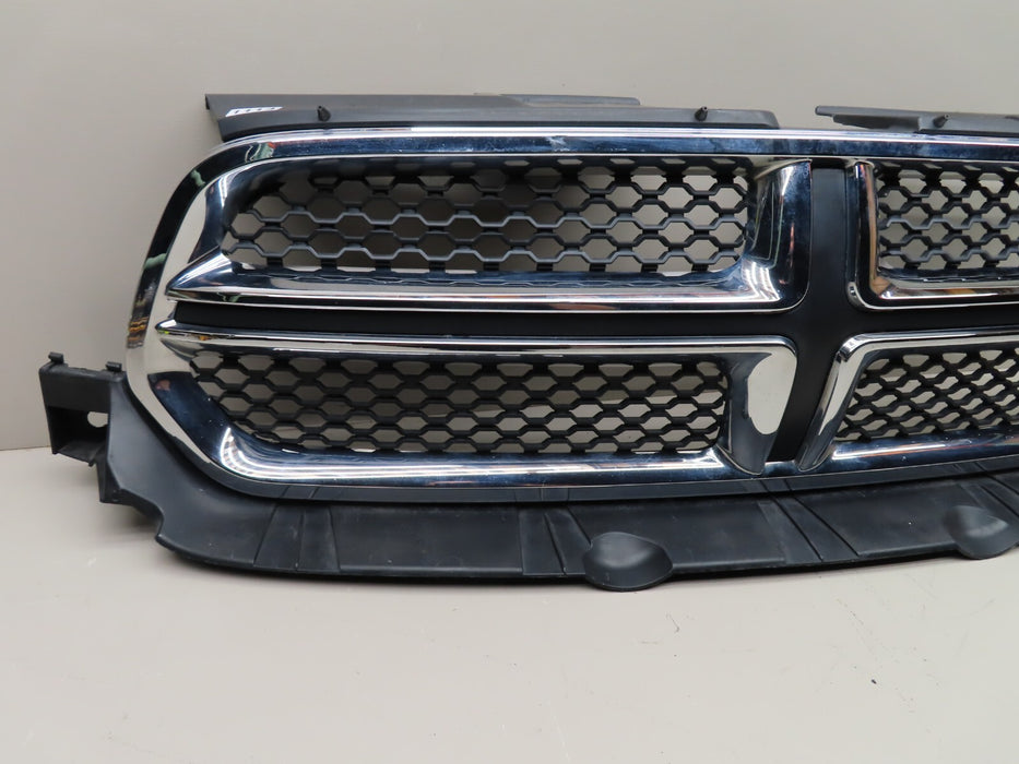 2011-2013 DODGE DURANGO FRONT BUMPER GRILLE GRILL CHROME/BLACK 55079364AF OEM