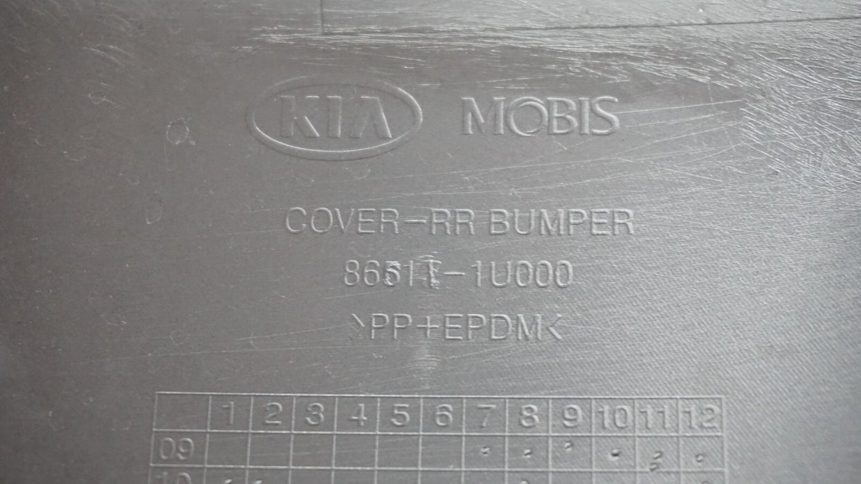 2011-2013 KIA SORENTO REAR BUMPER COVER PANEL OEM 86611-1U000