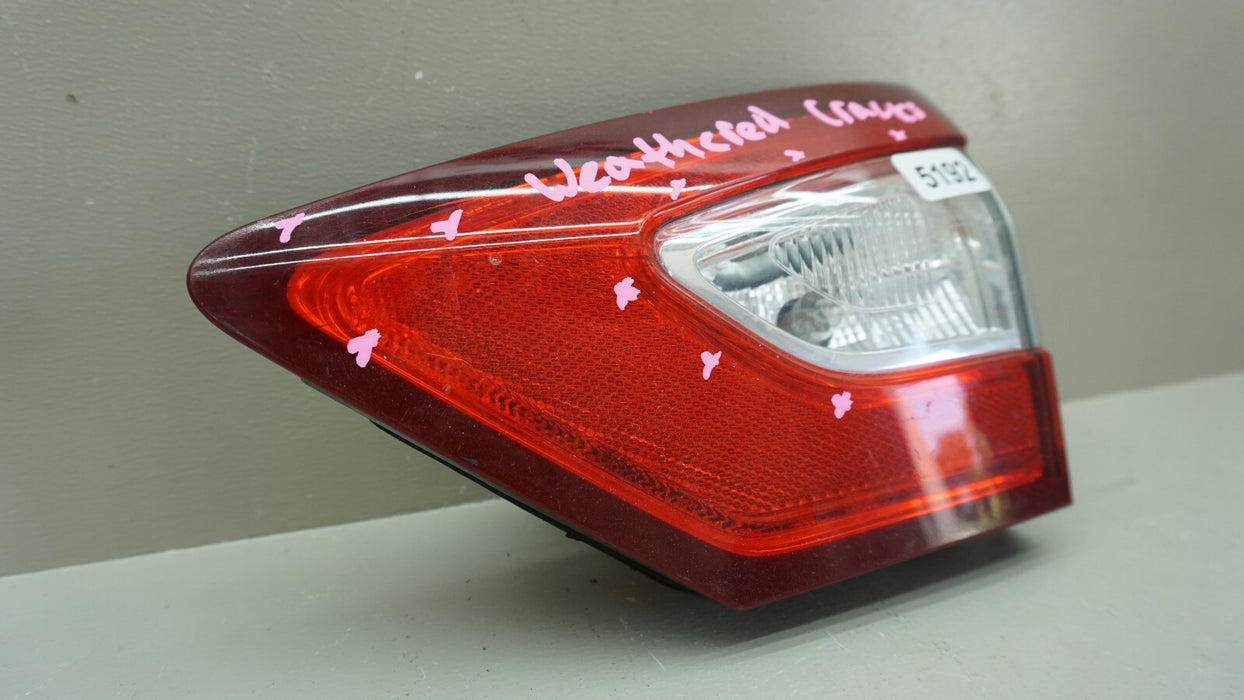 2013-2016 FORD FUSION REAR RIGHT SIDE INNER TAIL LIGHT LAMP OEM DS73-13A602-AD