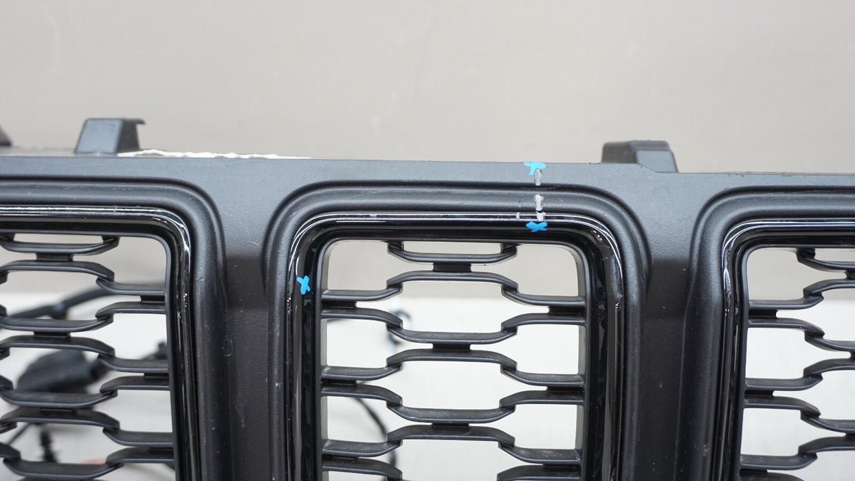 2021-2023 JEEP GRAND CHEROKEE FRONT UPPER RADIATOR GRILLE GRILL W HARNESS OEM