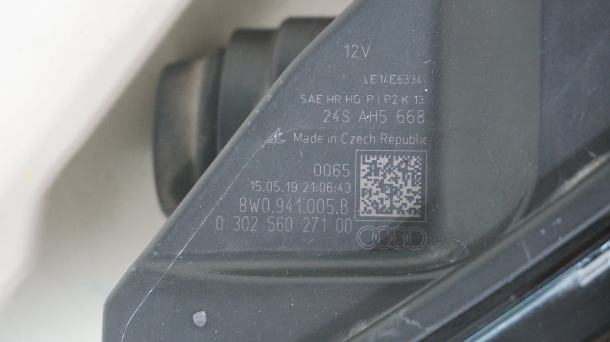 2017-2019 AUDI A4 S4 FRONT LEFT DRIVERS SIDE XENON HID HEADLIGHT OEM