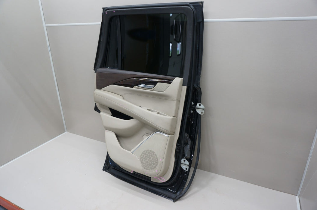 2015-2020 CADILLAC ESCALADE REAR LEFT DRIVERS SIDE DOOR PANEL W/ INNER TRIM OEM