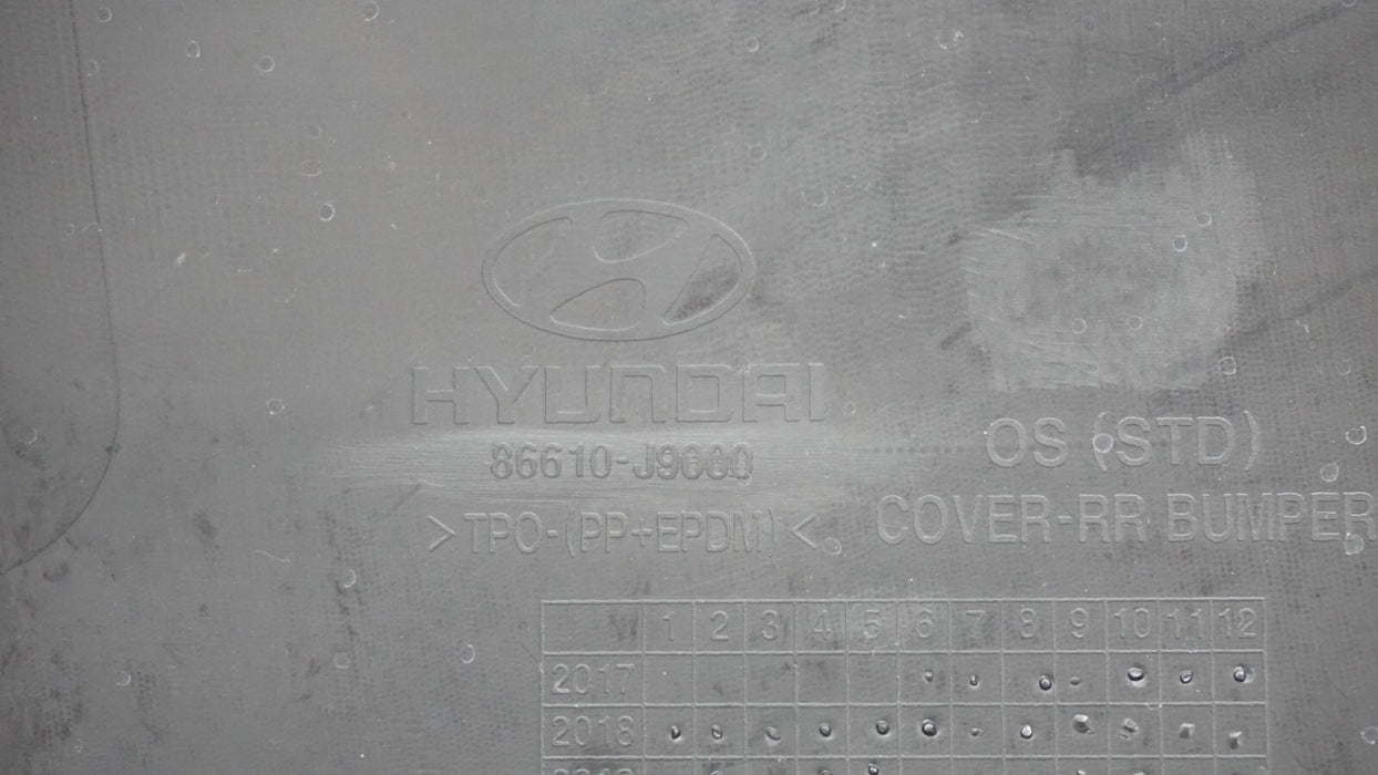 2018-2021 HYUNDAI KONA REAR BUMPER COVER PANEL 86610-J9000 OEM