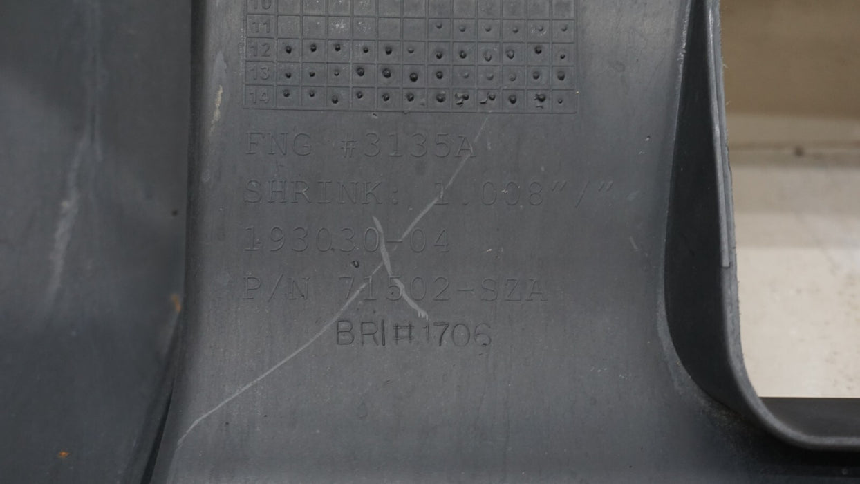 2012-2015 HONDA PILOT REAR LOWER BUMPER VALANCE SKID PLATE OEM 71502-SZA-A50