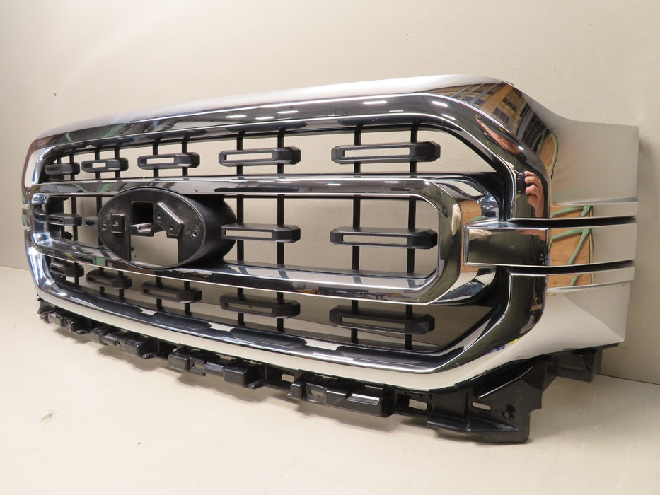 2021 2022 FORD F150 XLT FRONT GRILLE GRILL W/O EMBLEM OEM