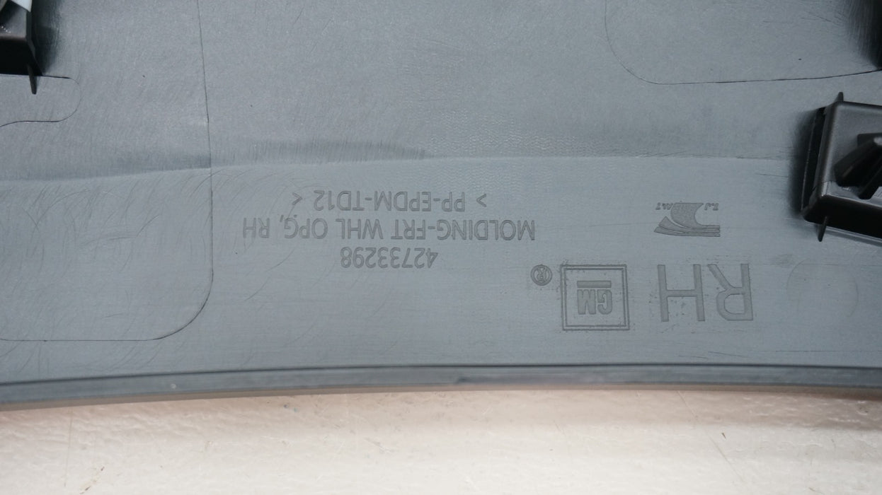 2024-2025 CHEVROLET TRAX FRONT RIGHT FENDER FLARE MOLDING PANEL OEM 42733298