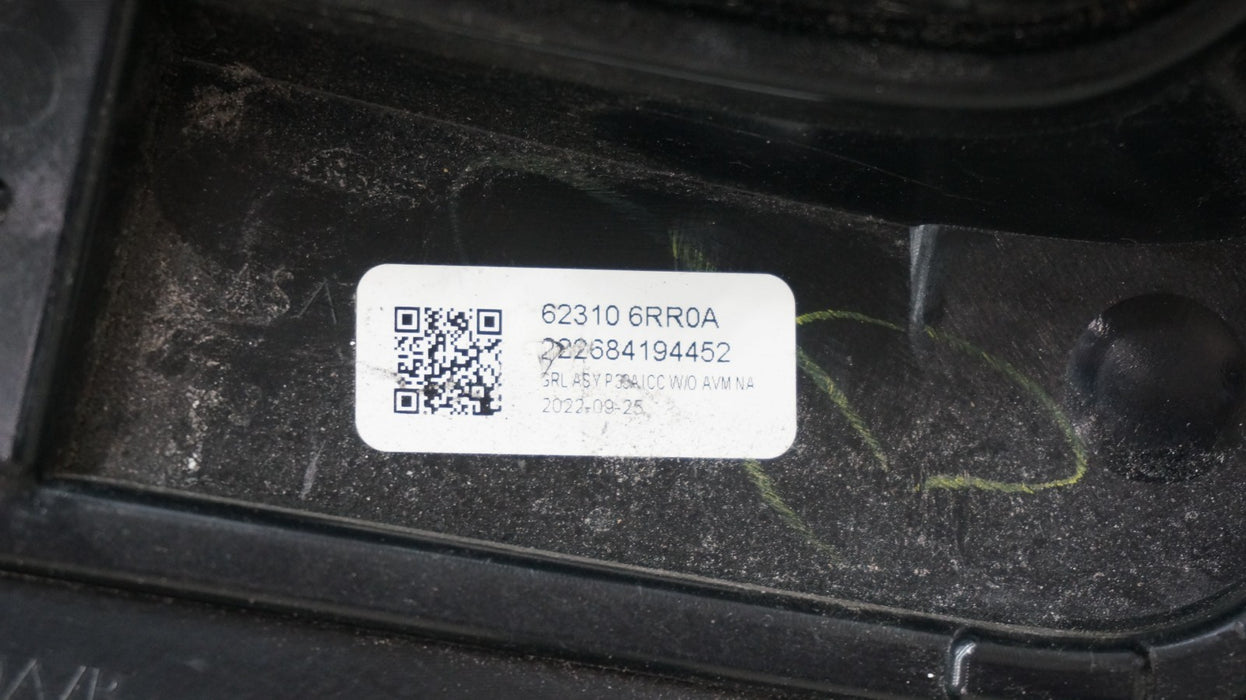 2021-2023 NISSAN ROGUE FRONT RADIATOR GRILLE GRILL 62310 6RR0A OEM