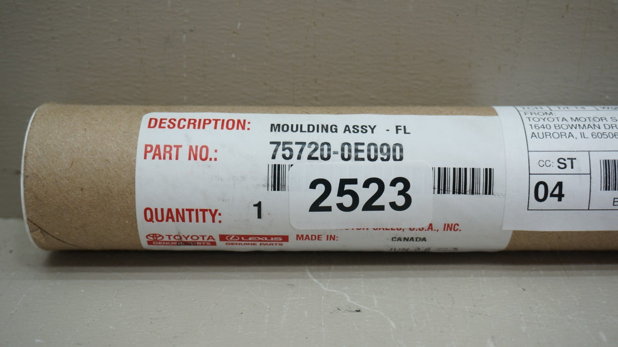 2016-2022 LEXUS RX350 RX450H FRONT LEFT DRIVER DOOR BELT MOLDING OEM 75720-0E090