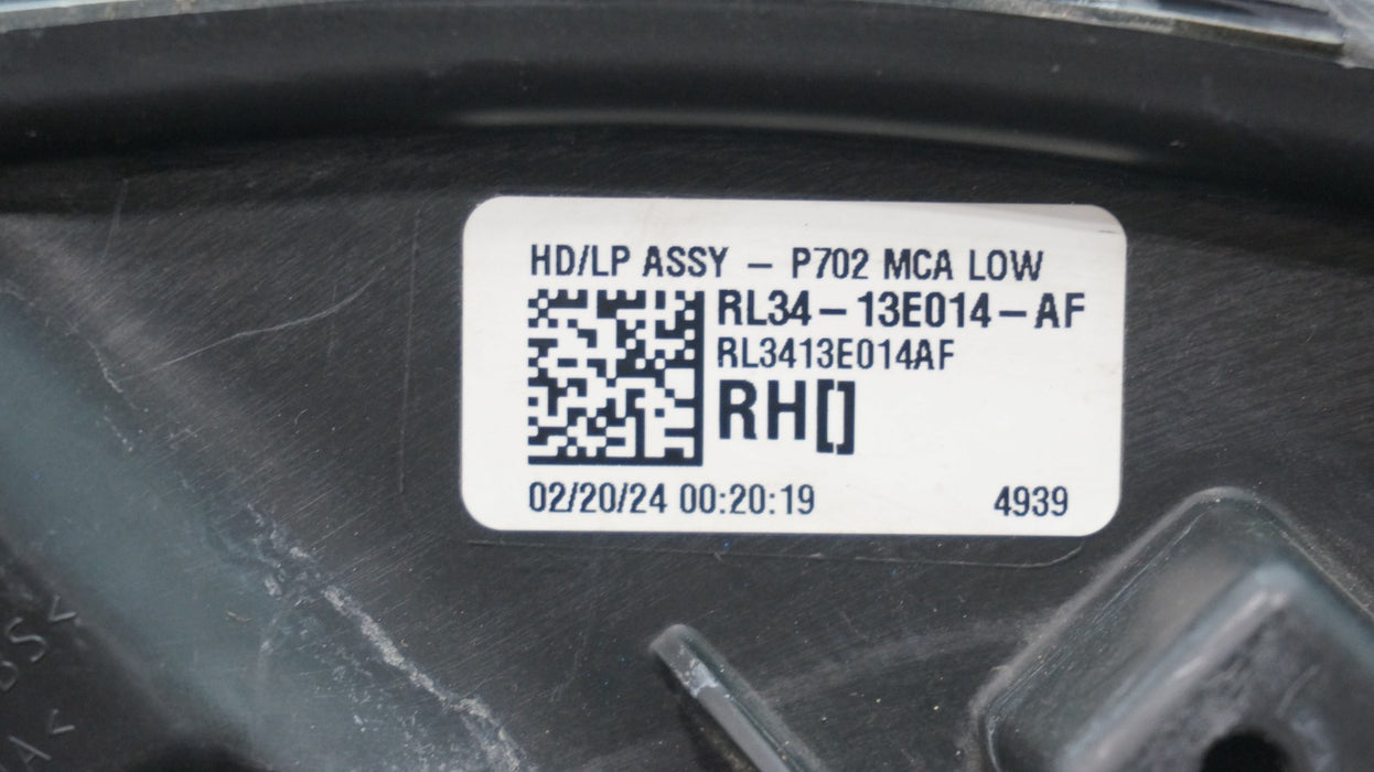 2024-2025 FORD F-150 F150 FRONT RIGHT PASSENGER SIDE LED HEADLIGHT OEM