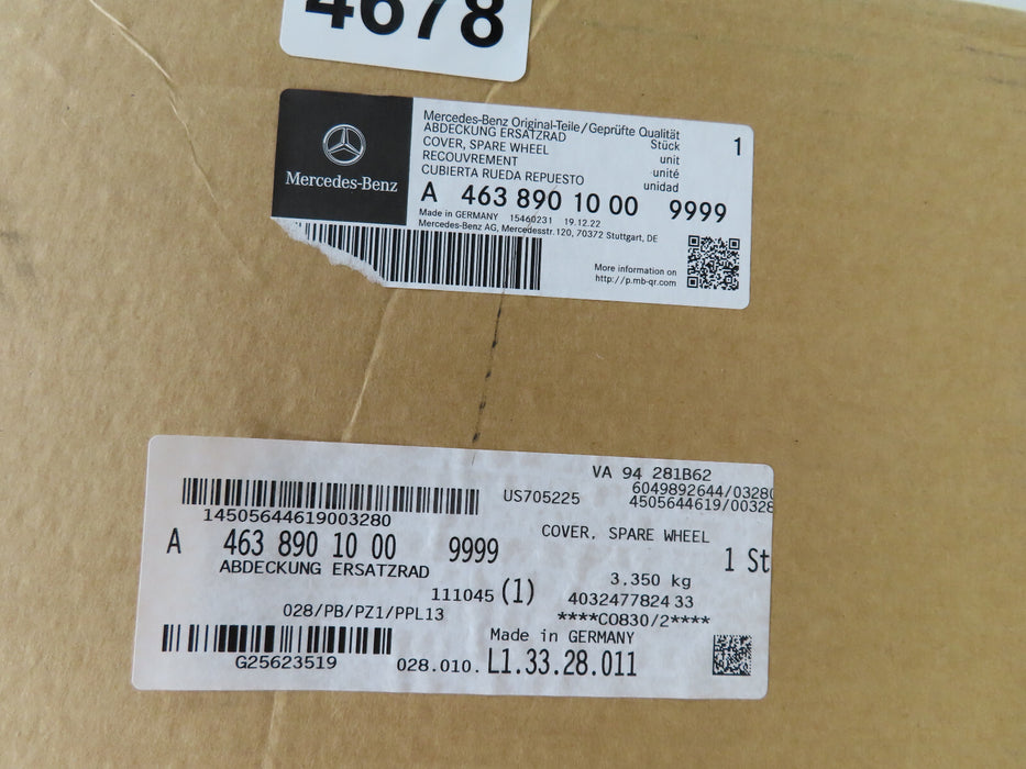 MERCEDES-BENZ G CLASS W463 REAR FACTORY SPARE WHEEL COVER BRABUS OEM (PD)