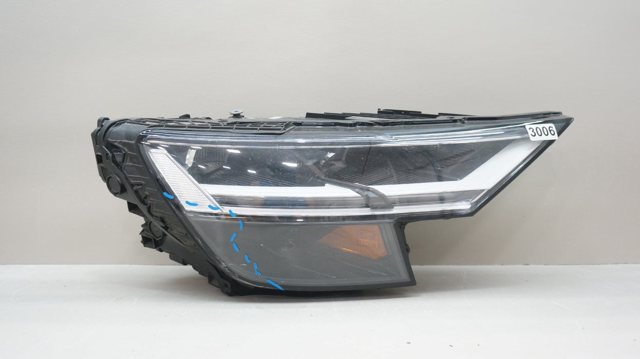 2019-2023 AUDI Q8 FRONT RIGHT PASSENGER SIDE LED HEADLIGHT OEM