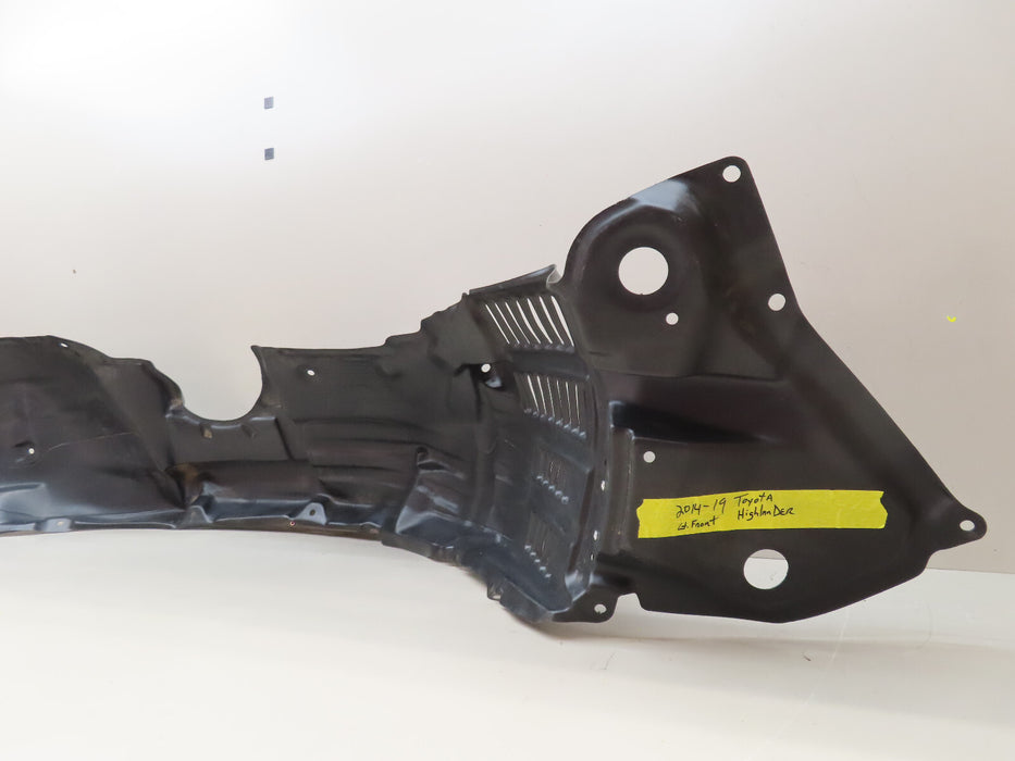 2014-2019 TOYOTA HIGHLANDER FRONT LEFT DRIVER INNER FENDER LINER AFTERMARKET