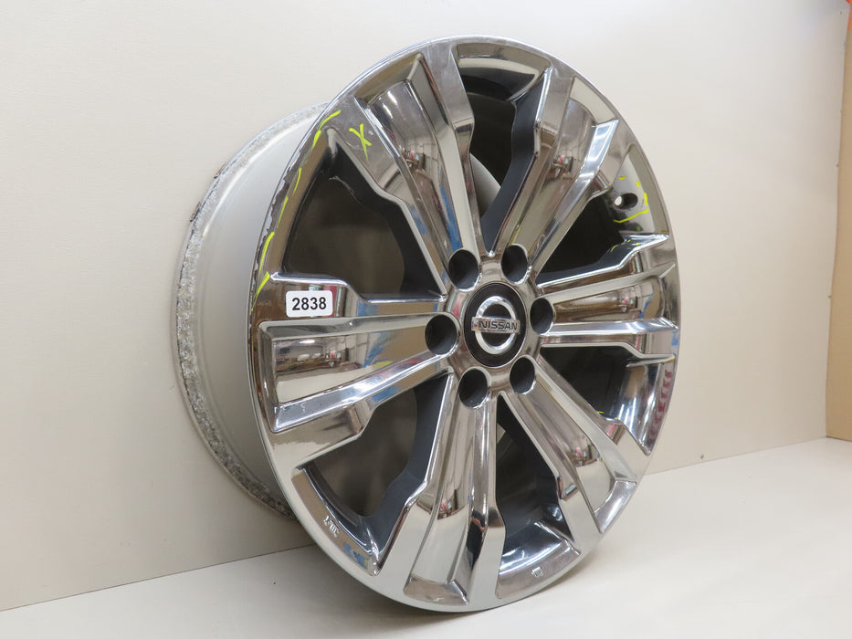 2017-2019 NISSAN TITAN SV 20X8 CHROME 6 SPOKE WHEEL RIM OEM