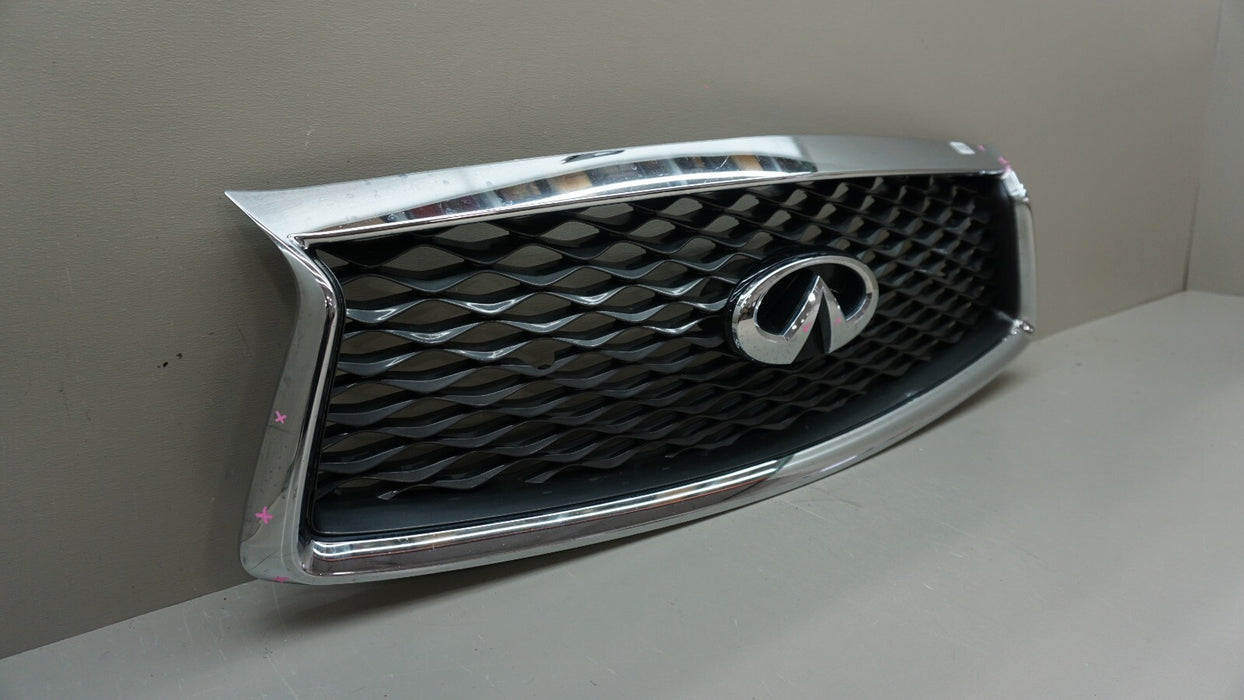 2018-2021 INFINITI Q50 FRONT UPPER MAIN GRILLE 62310-6HM0C OEM 18 19 20 21