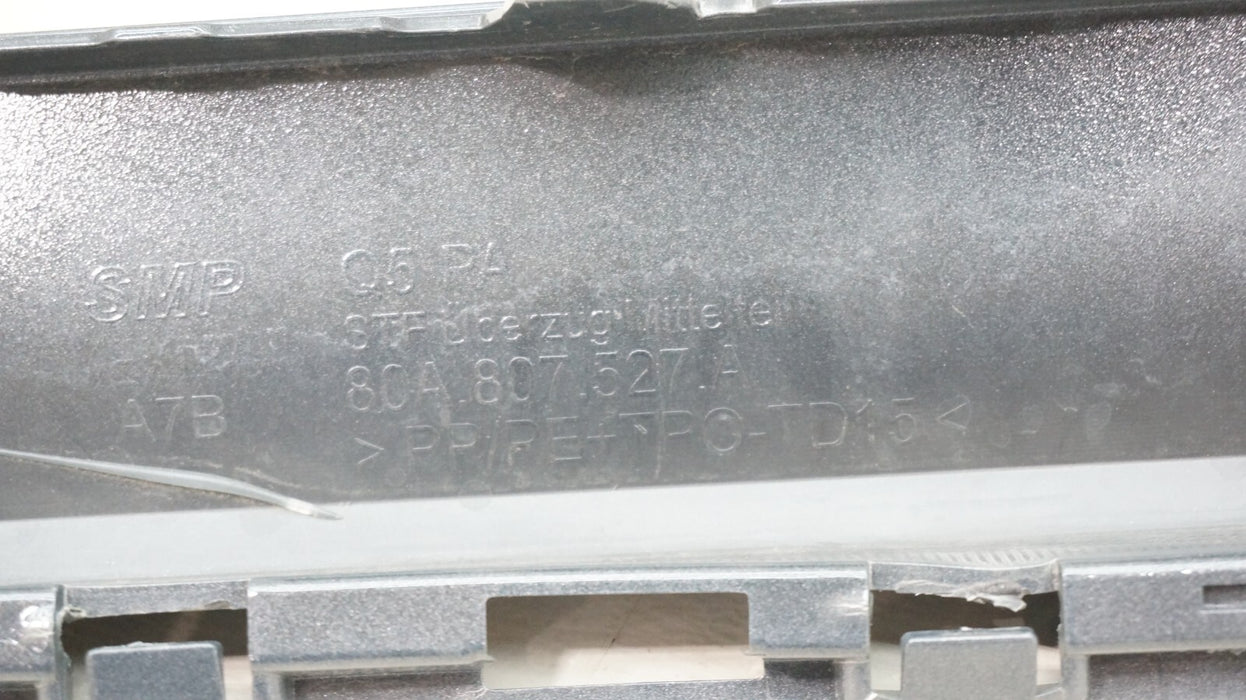 2021-2023 AUDI Q5 REAR MIDDLE LOWER BUMPER COVER VALANCE OEM 80A807527A