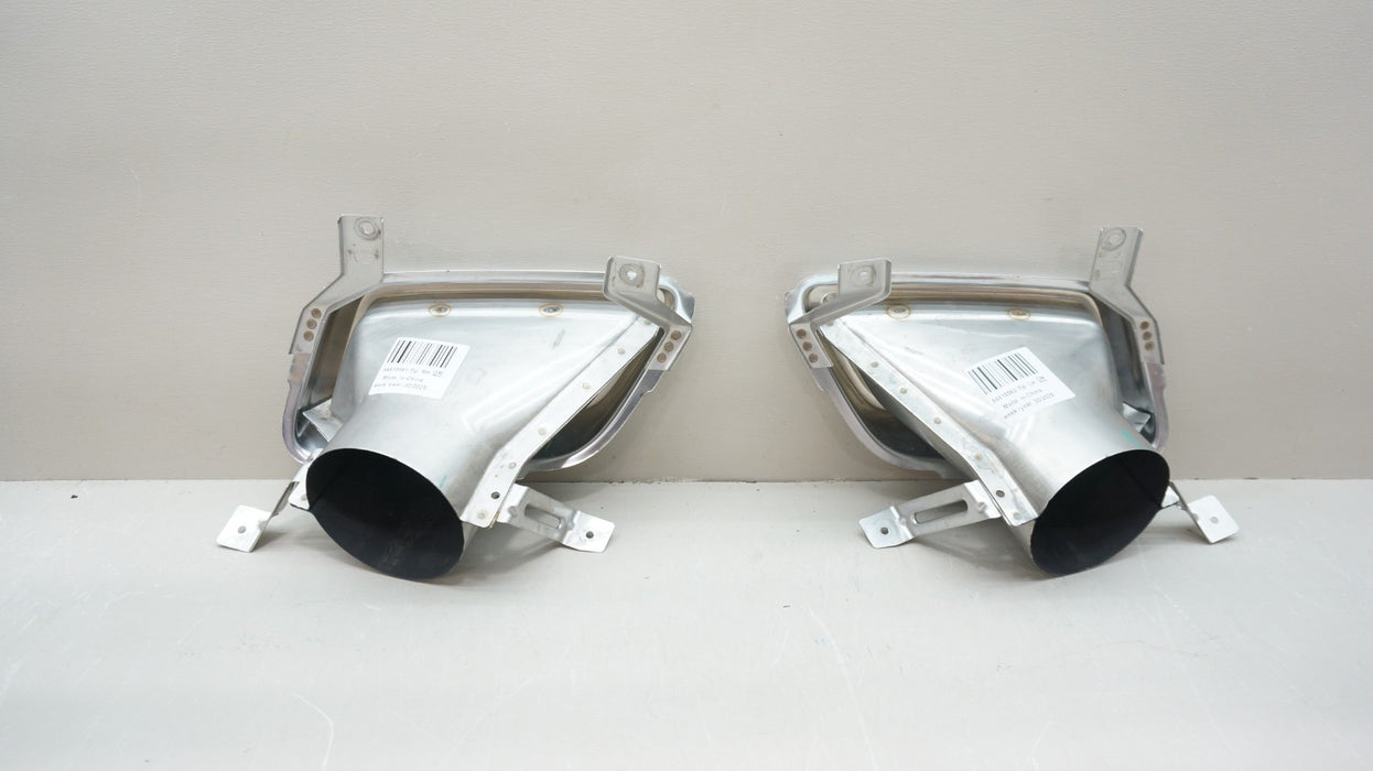 2021-2024 CADILLAC XT5 CHROME EXHAUST TRIM BEZEL SET OEM *NEW*